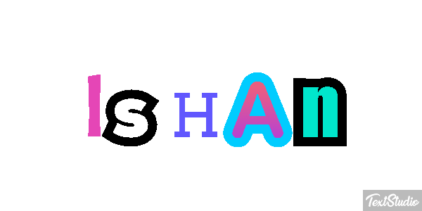 Ishan Текстовый эффект