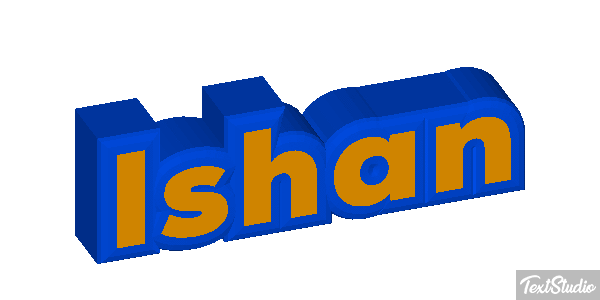 Ishan Текстовый эффект