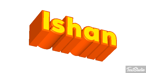 Ishan Текстовый эффект