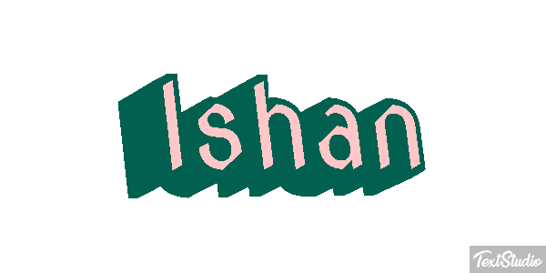 Ishan Текстовый эффект