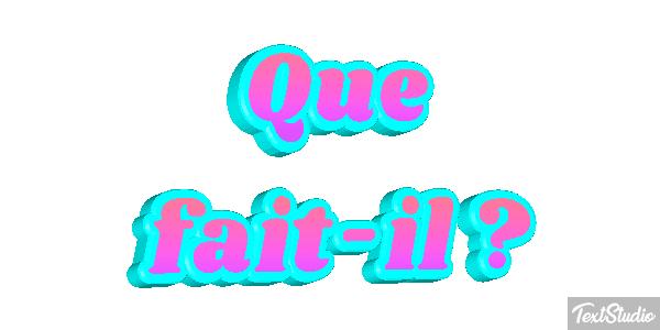 Que fait-il ? Effet de texte