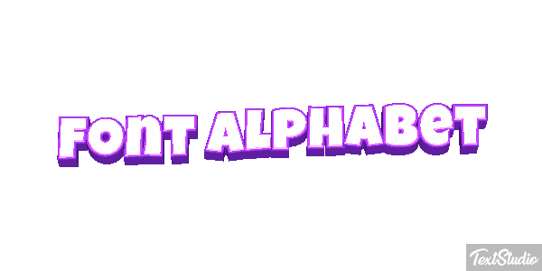 Font Alphabet テキスト効果