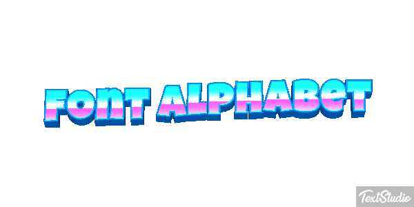 Font Alphabet テキスト効果