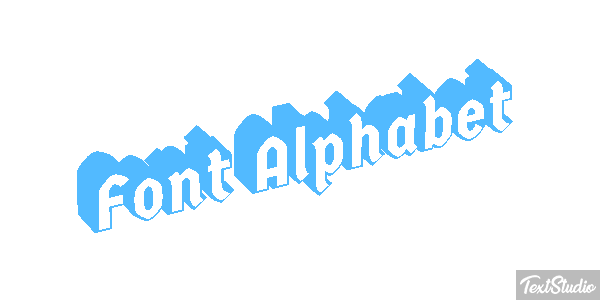 Font Alphabet テキスト効果