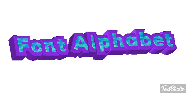 Font Alphabet テキスト効果