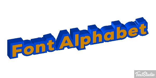 Font Alphabet テキスト効果