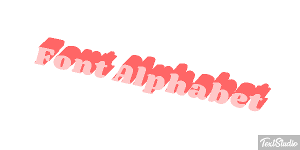 Font Alphabet テキスト効果