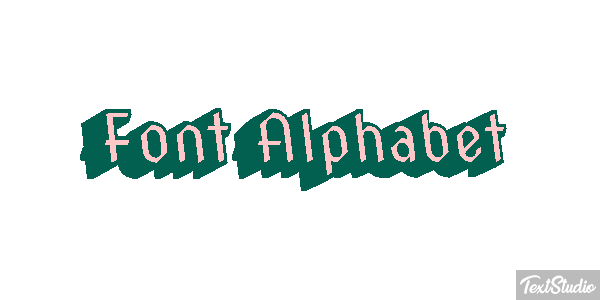 Font Alphabet テキスト効果