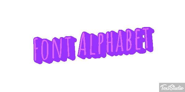 Font Alphabet テキスト効果