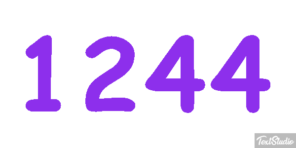 1244 Text effect