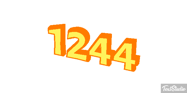 1244 Text effect