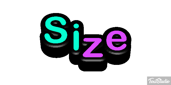 Size テキスト効果