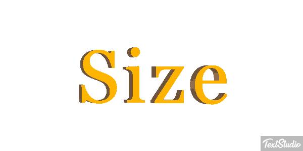 Size テキスト効果