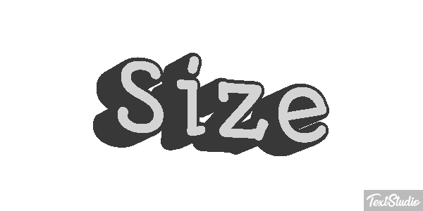 Size テキスト効果