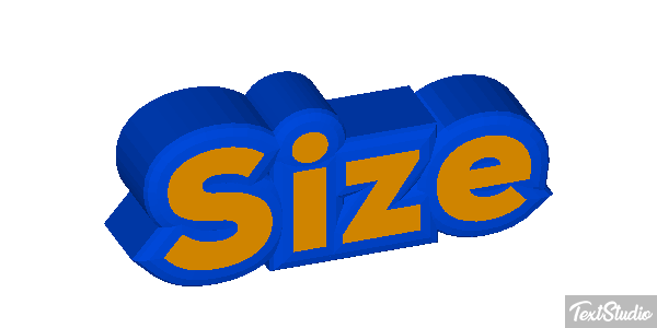 Size テキスト効果