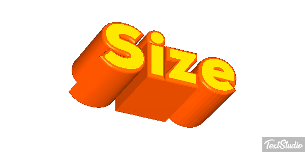 Size テキスト効果