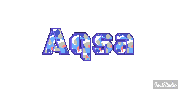 Aqsa Text effect
