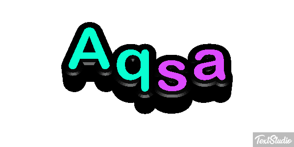 Aqsa Text effect