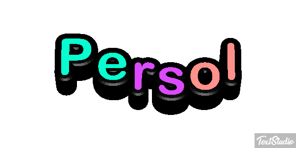 Persol Text effect