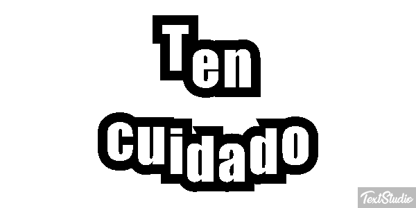 Ten cuidado Efecto de texto