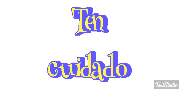 Ten cuidado Efecto de texto