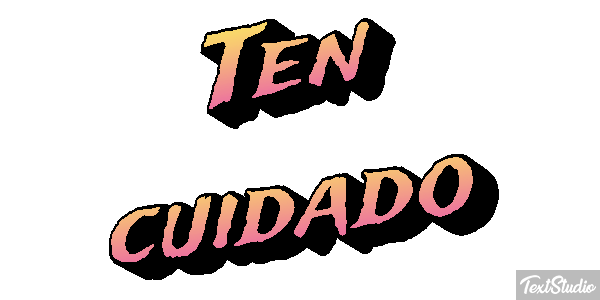 Ten cuidado Efecto de texto