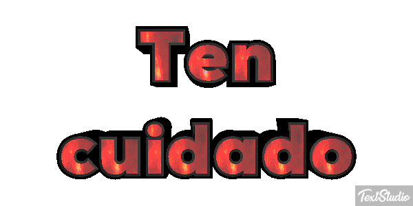Ten cuidado Efecto de texto