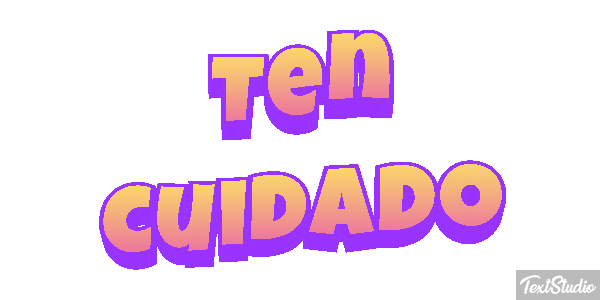 Ten cuidado Efecto de texto