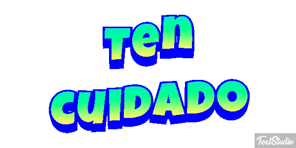 Ten cuidado Efecto de texto