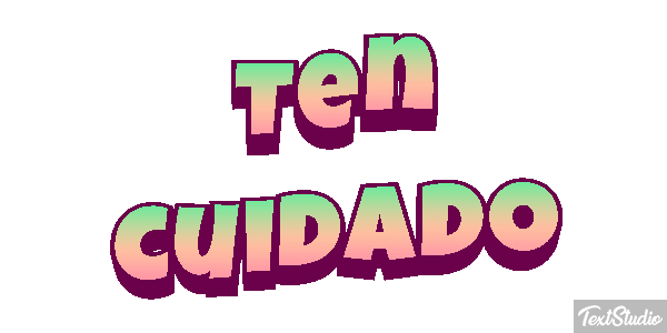 Ten cuidado Efecto de texto