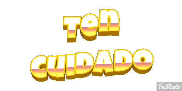 Ten cuidado Efecto de texto
