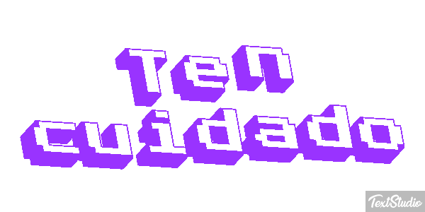 Ten cuidado Efecto de texto