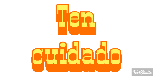 Ten cuidado Efecto de texto