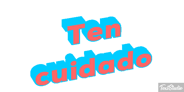 Ten cuidado Efecto de texto