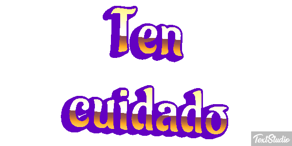 Ten cuidado Efecto de texto