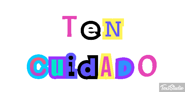 Ten cuidado Efecto de texto