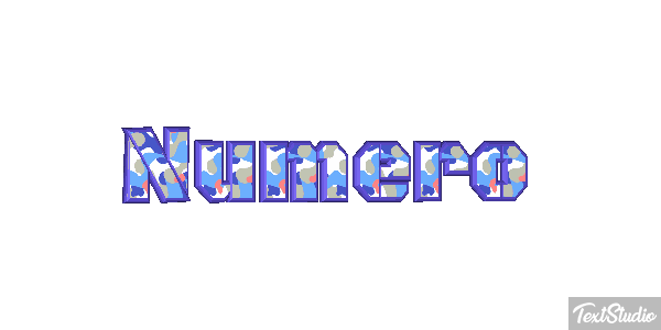 Número Efeito do texto