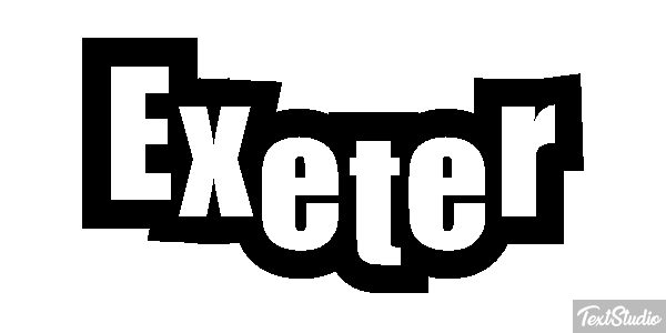 Exeter Текстовый эффект