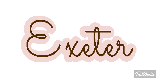 Exeter Текстовый эффект