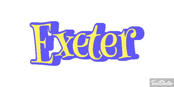 Exeter Текстовый эффект