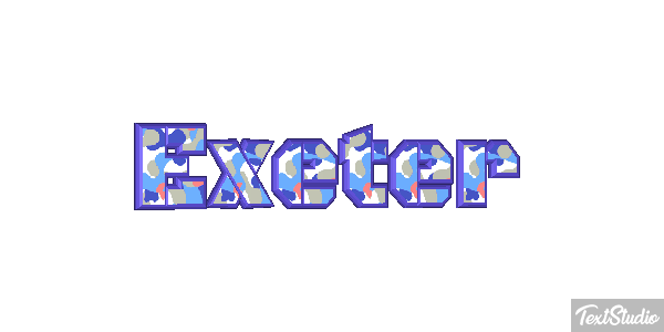 Exeter Текстовый эффект