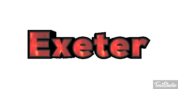 Exeter Текстовый эффект