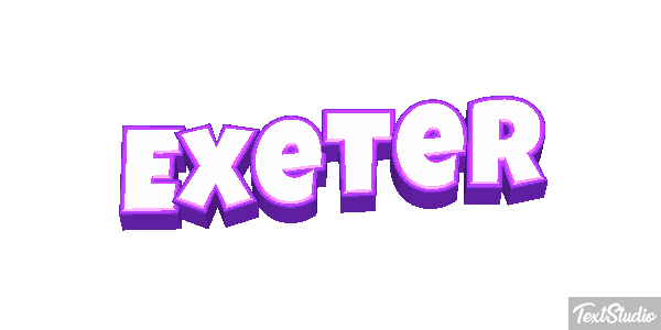 Exeter Текстовый эффект