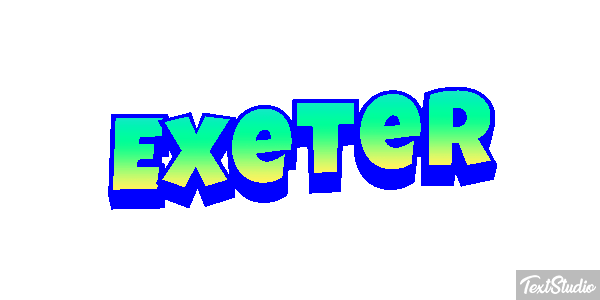 Exeter Текстовый эффект