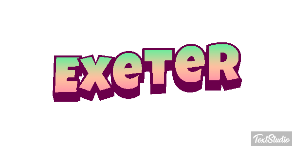 Exeter Текстовый эффект