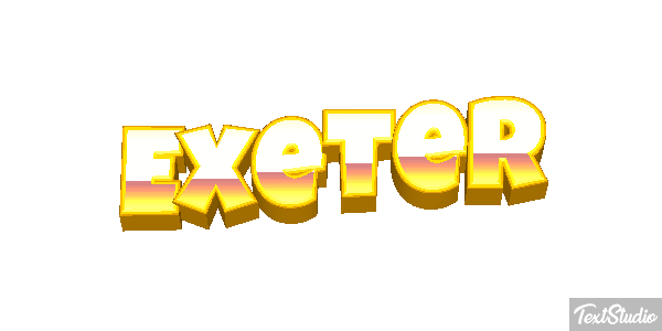 Exeter Текстовый эффект