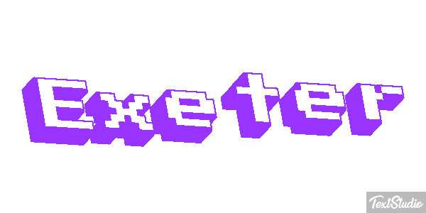 Exeter Текстовый эффект