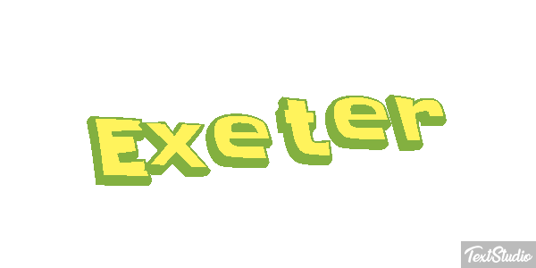 Exeter Текстовый эффект