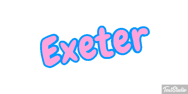 Exeter Текстовый эффект