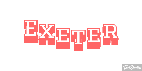 Exeter Текстовый эффект